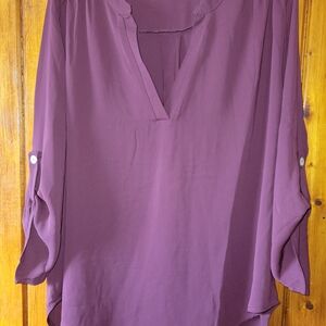 Zenana Outfitters Plum Blouse